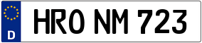 Trailer License Plate